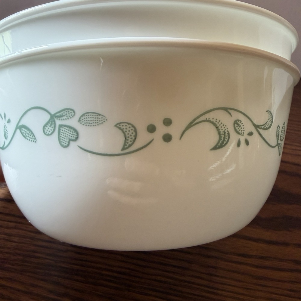Vintage CORELLE Country Cottage 28 Oz Super Soup Cereal Bowls Set Of 2 - Picture 3 of 4